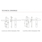 PRO LINEA DIMENSIONS DOOR HANDLE